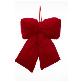 Ziemassvētku dekors, "Ziemassvētku bante" Christmas Touch D6K776, 48 cm, sarkana krās.