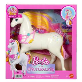 Žaislinis arklys, su priedais Mattel Barbie Spragtukas Land Of Sweets, balta sp.