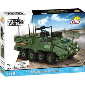 Konstruktorius, tankas Cobi Armed Forces Stryker M1126 ICV 2635, 661 vnt., žalia sp.
