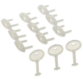 Apsauga elektros lizdui Dreambaby Keyed Outlet Plugs, skaidri sp., 12 vnt.