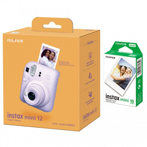 Momentfotoaparāts Fujifilm Instax Mini 12 + Instax Mini Glossy 10pcs, violeta krās.