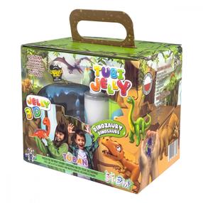 Gēla figūru izgatavošanas komplekts Tuban Tubi Jelly Set Of Dinosaurs, daudzkrāsaina