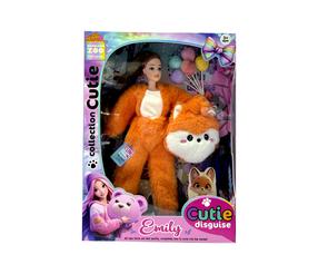 Кукла Emily With Fox Costume QJ201A, 32 см
