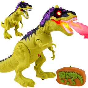 Radiovadāms dinozaurs Dinosour World RC0592, 31 cm, zaļa krās.