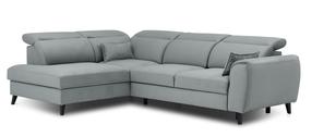 Kampinė sofa Noble Savoi 100, žydra sp., kairinė, 201 x 255 cm x 100 cm