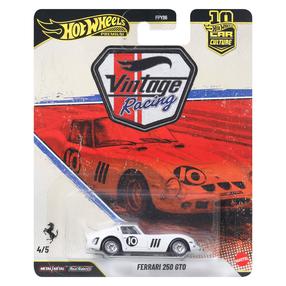 Žaislinis automobilis Mattel Hot Wheels Premium Vintage Racing Ferrari 250 GTO JKF25, 1:64, balta sp.