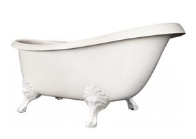 Vonia, laisvai pastatoma Paa Cast Stone Victoria, 170 cm x 83 cm x 73 cm, ovalas, balta sp.