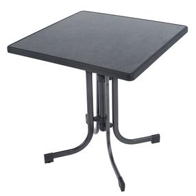 Lauko stalas Patio Dine & Relax Pizarra, antracito sp./pilka sp., 70 cm x 70 cm x 73 cm