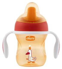 Puodelis su snapeliu Chicco Bottle 06921.30, 6+ mėn., plastikas, oranžinė sp.