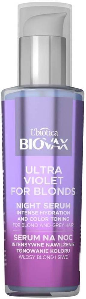 Сыворотка для волос L'biotica Biovax Violet for Blonds, 100 мл