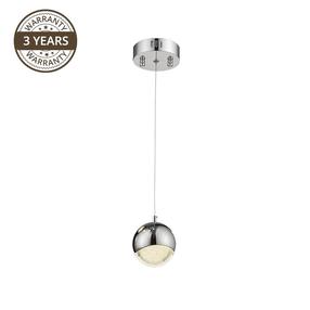 Lampa karināms Domoletti Bubble A1853-1L, LED, 3000 °K, 1 x 9 W, caurspīdīga krās./hroma krās. / hroma krās.