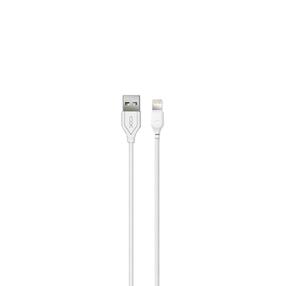 Kabelis XO NB103, 1 x USB/1 x Lightning, 100 cm, balta sp.