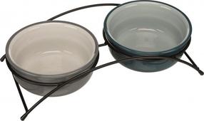 Stovas su dubenėliais šuniui Trixie Ean on Feet, 1.6 l, 20 cm x 20 cm, 2 vnt., įvairių spalvų