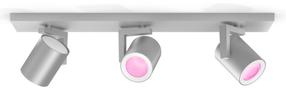 Išmanusis šviestuvas nukreipiamasis Philips Hue Argenta, GU10, 3 x 5.7 W, aliuminio sp. / aliuminio sp.