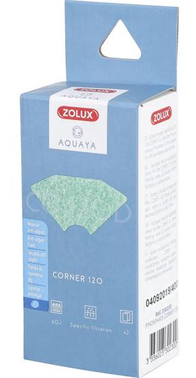 Akvārija filtrs Zolux Phosphate Corner 120, zaļa krās.