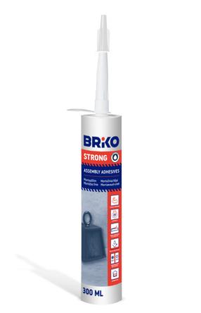Liim paigaldus- Briko Universal Strong, 0.3 l, valge v.