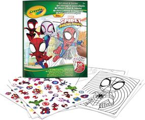 Krāsošanas komplekts Crayola Color & Sticker Spidey, daudzkrāsaina