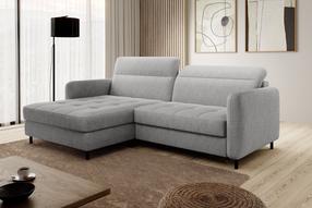 Kampinė sofa Gomsi Raquel 03, šviesiai pilka sp., kairinė, 165 x 228 cm x 100 cm