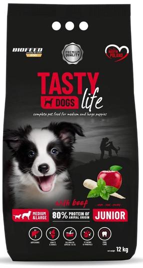 Sausā suņu barība Biofeed Tasty Life, liellopa gaļa, 12 kg