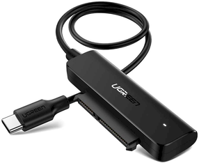Адаптер Ugreen USB-C - SATA UGCM321 USB-C male, SATA male, 0.5 м, черный цв.