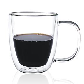 Dubultā stikla krūzes komplekts Zyle ZY5748DG, caurspīdīga krās., 0.48 l