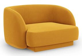 Tugitool Micadoni Home Miley Velvet, kollane v., 85 cm x 109 cm x 74 cm
