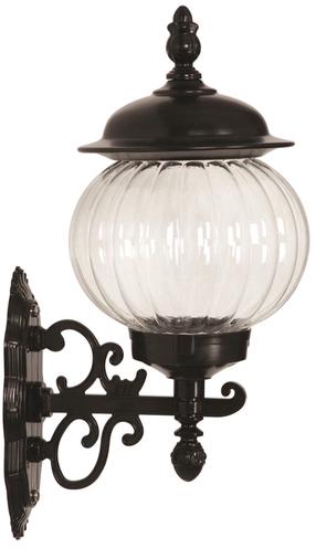 Sieninis lauko šviestuvas Opviq BAP-68187-M3, 60W, E27, IP65, juoda sp., 27 cm x 48 cm