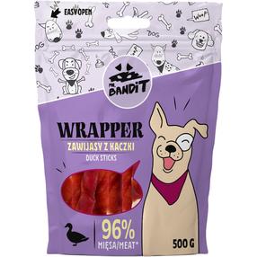 Skanėstas šunims Mr. Bandit Wrapper Duck Sticks, antiena, 0.5 kg