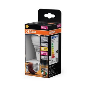 Lemputė Osram ŽALGIRIS Limited Edition su pulteliu LED, A60, žalia+balta, E27, 9.5 W, 1055 lm