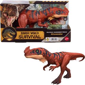 Rotaļlietu figūriņa Mattel Jurassic World Survival Afrowenator JKL76, brūna krās.