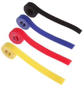Скотч Label The Cable, 1000 x 16 мм, 4 шт., синий цв./черный цв./красный цв.