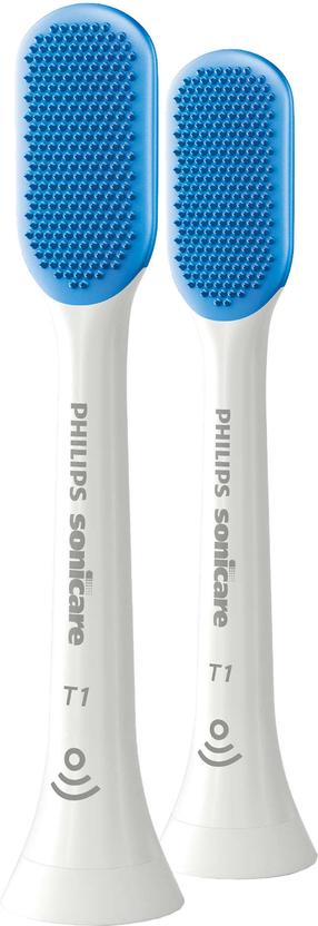 Elektrinio dantų šepetėlio galvutė Philips Sonicare TongueCare+ HX8072/01, balta sp., 2 vnt.
