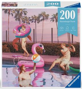 Dėlionė Ravensburger Aphrodite Pool Party, 36 cm x 49 cm, 200 vnt., įvairių spalvų