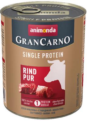 Šlapias šunų maistas Animonda GranCarno Single Protein, jautiena, 0.8 kg