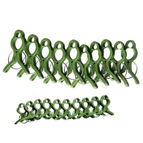 Augalų segtukai 4IQ, 4 - 6 cm, 3 - 4.5 cm, plastikas, žalia sp., 20 vnt.