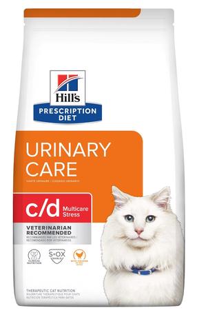 Sausas kačių maistas Hill's Prescription Diet Urinary Care c/d Multicare Stress, vištiena, 3 kg
