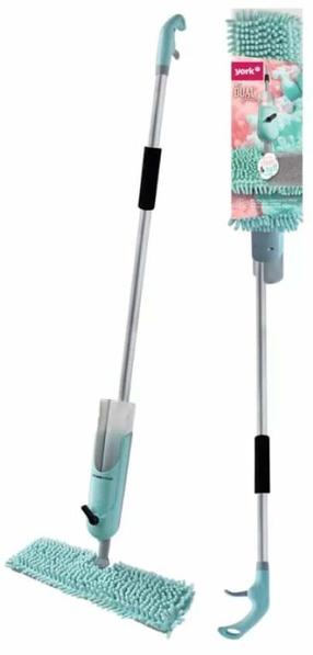 Grindų šluota York Dual Splash, sidabro sp./žalia sp., 135 cm