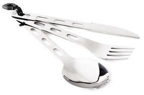Turistinis stalo įrankių rinkinys GSI Outdoors Glacier Stainless Ring Cutlery, nerūdijantysis plienas