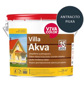 Fasado dažai Vivacolor Villa Akva, antracito pilka sp., 2.7 l