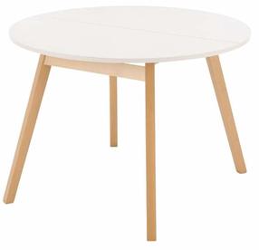 Valgomojo stalas išskleidžiamas Ruben, ruda sp./kašmyro sp., 102 - 142 cm x 102 cm x 73 cm