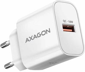 Telefona lādētājs Axagon ACU-QC18W, USB Type A, 7.9 cm, balta krās., 18 W