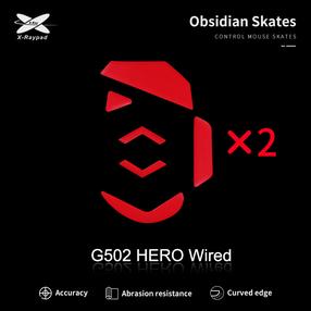 Datorpeles pēdas X-raypad Obsidian Skates Logitech G502 Hero, 2 gab.