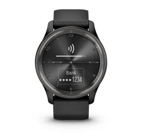 Viedais pulkstenis Garmin Vivomove Trend Trend 010-02665-00, melns krās.