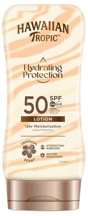 Losjons iedeguma kopšanai ķermenim Hawaiian Tropic Hydrating Protection SPF50, 180 ml