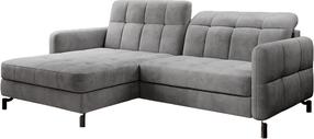 Kampinė sofa Lorelle Monolith 84, pilka sp., kairinė, 160 x 225 cm x 105 cm