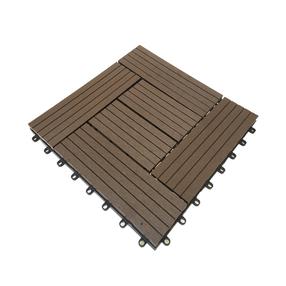 ДПК плитка для террасы, 30 см x 30 см x 2.2 см, коричневый цв.