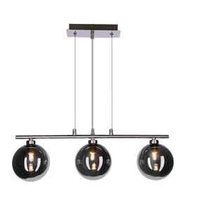 Šviestuvas kabinamas Candellux Lighting Somuel, G9, 3 x 20 W, grafito sp. / sidabro sp., 12 x 12 cm