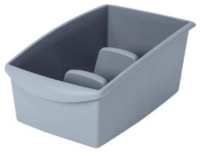 Söögiriistade alus Domotti, 22 cm x 16 cm x 11 cm, plastik, hall v.