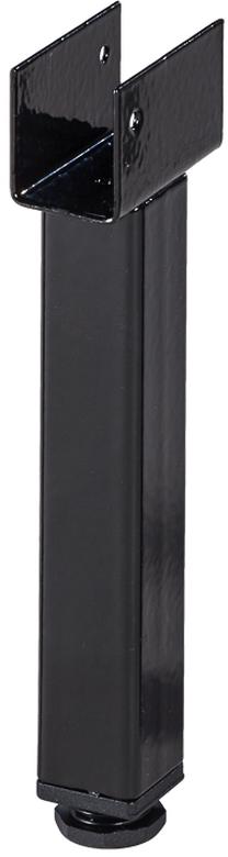 Baldų kojelė Sleepwell Support Leg, 2.7 cm x 2.7 cm, 18 cm, juoda sp.