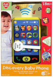 Žaislinis telefonas PlayGo 2671, 2 cm, įvairių spalvų